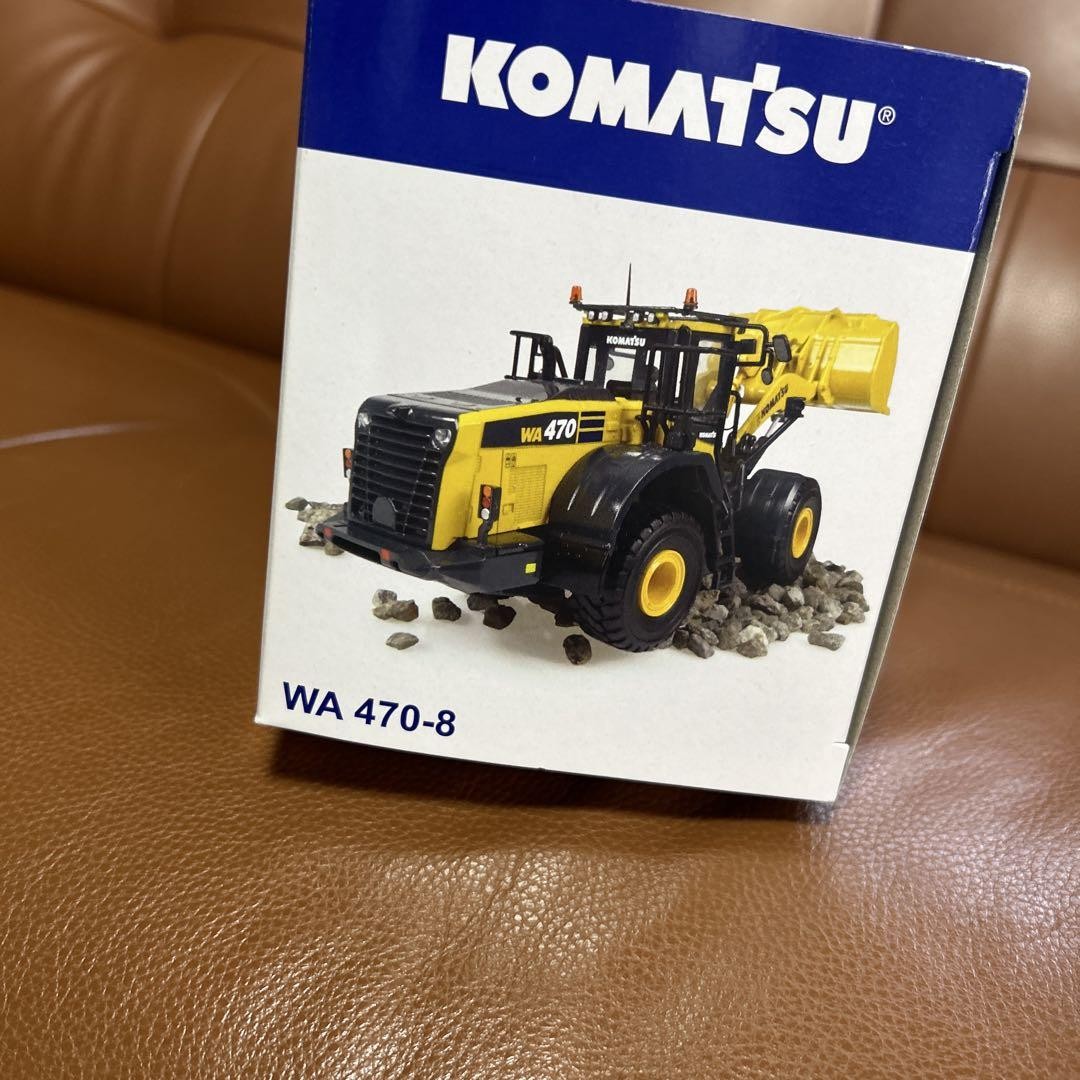Komatsu WA470-8 Diecast Shovel Mini Truck Yellow/Black Used