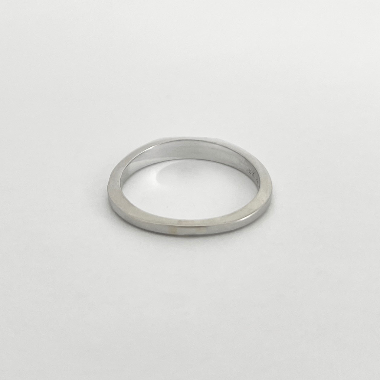 Faceted Angle Geometric Statement Ring 18K White … - image 7