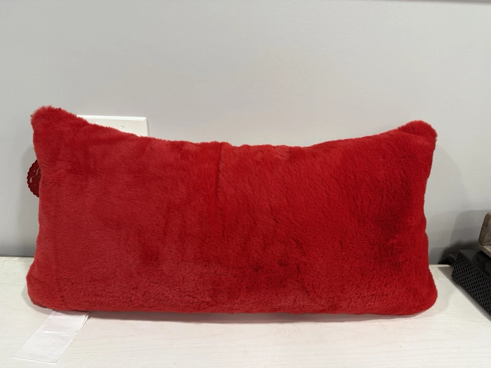 NEW Ralph Lauren Polo Bear Inspired Holiday Pillow Embroidered Teddy Bears 27x13 - Image 4 of 4