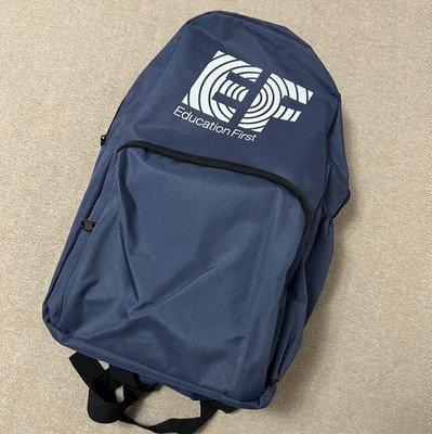 NWT Education First Lightweight Blue Backpack Book Bag EF Cycling Team Recycled 