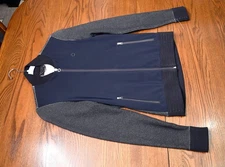 Cavalleria Toscana, New, Sweatshirt /jacket/ coat, navy, Small knit zipper