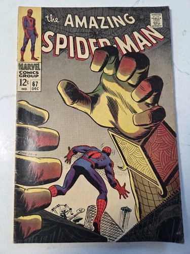 Marvel The Amazing Spider-Man #67 1968 Spider-Man Silver Age Comic VG-/VG