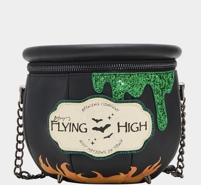 Betsey Johnson Kitsch Feelin Popular Black Witches Caludron Crossbody NWT