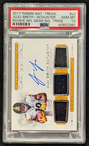 2017 National Treasures JuJu Smith Shuster ROOKIE AUTO /99 NFL Gear PSA 10 GEM