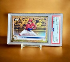 Juan Soto Gold Refractor Serial #  /99 Shuffle PSA 10 Gem Mint 2022 Gilded Mets
