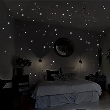 407pcs Luminous Wall Stickers Glow In The Dark Star Vinyl Stickers Room Decor