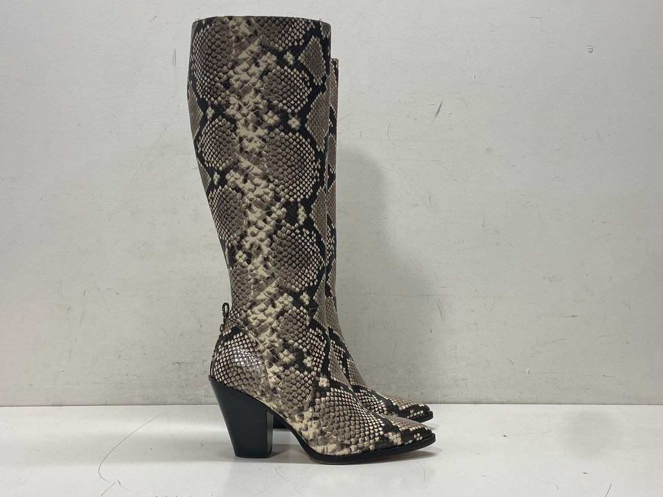 Michael Kors Dover Python-Embossed Leather Boots … - image 4