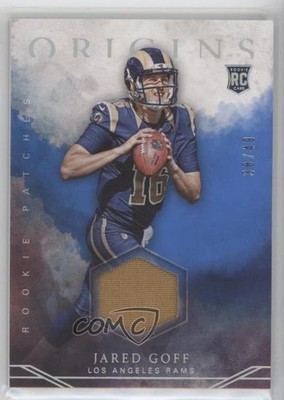 2016 Panini Origins Rookie Patch Blue /49 Jared Goff #RP-JG Patch RC 4g0