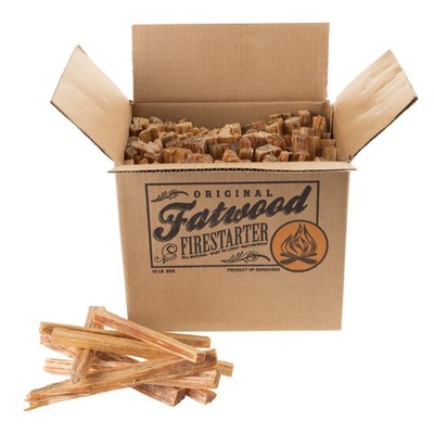 Fatwood Fire Starter Sticks 10lb Box - Indoor or Outdoor 100% All Natural Pin...