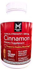 Member's Mark Clinical Strength Cinnamon 500 mg Capsules 170 Count EXP 04/2028