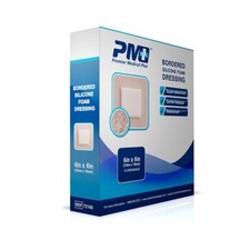 PMP 6 x 6 Bordered  Silicone Foam Wound Dressing 30 Count (3 x 10ct) BB 7/2026