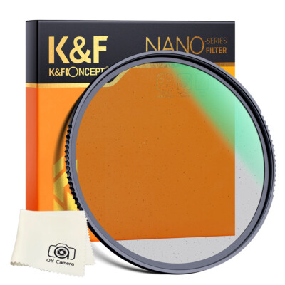 K&F Concept 72mm Diffusion Filter Ring Black Pro Mist Filter 1/4