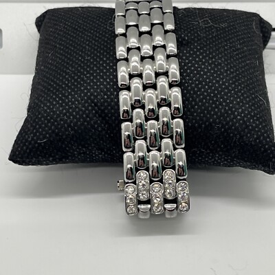 Mary Kay Silvertone Rhinestone Watch | eBay display picture 1