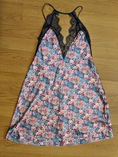 NWT Victoria's Secret Lingerie Slip Satin Lace Trim 11070753 - Medium