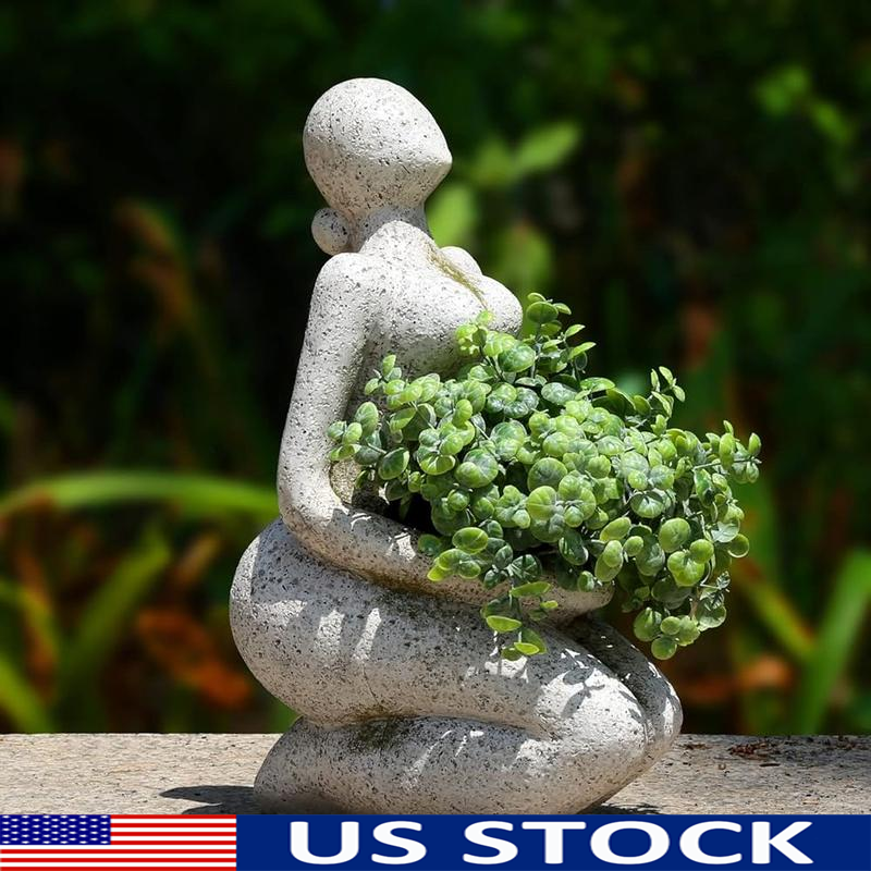 Flower Vase Planter Pot Unique Succulent Planters W/ Drainage Home Garden Decor