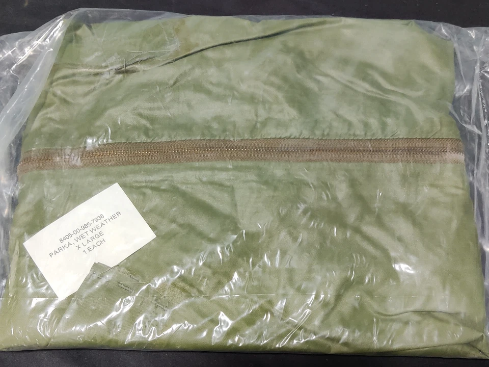 正品 USGI USMC USN Wet Weather Parka 雨衣 - XL 码 - NOS Deadstock — 第 4/4 张图片