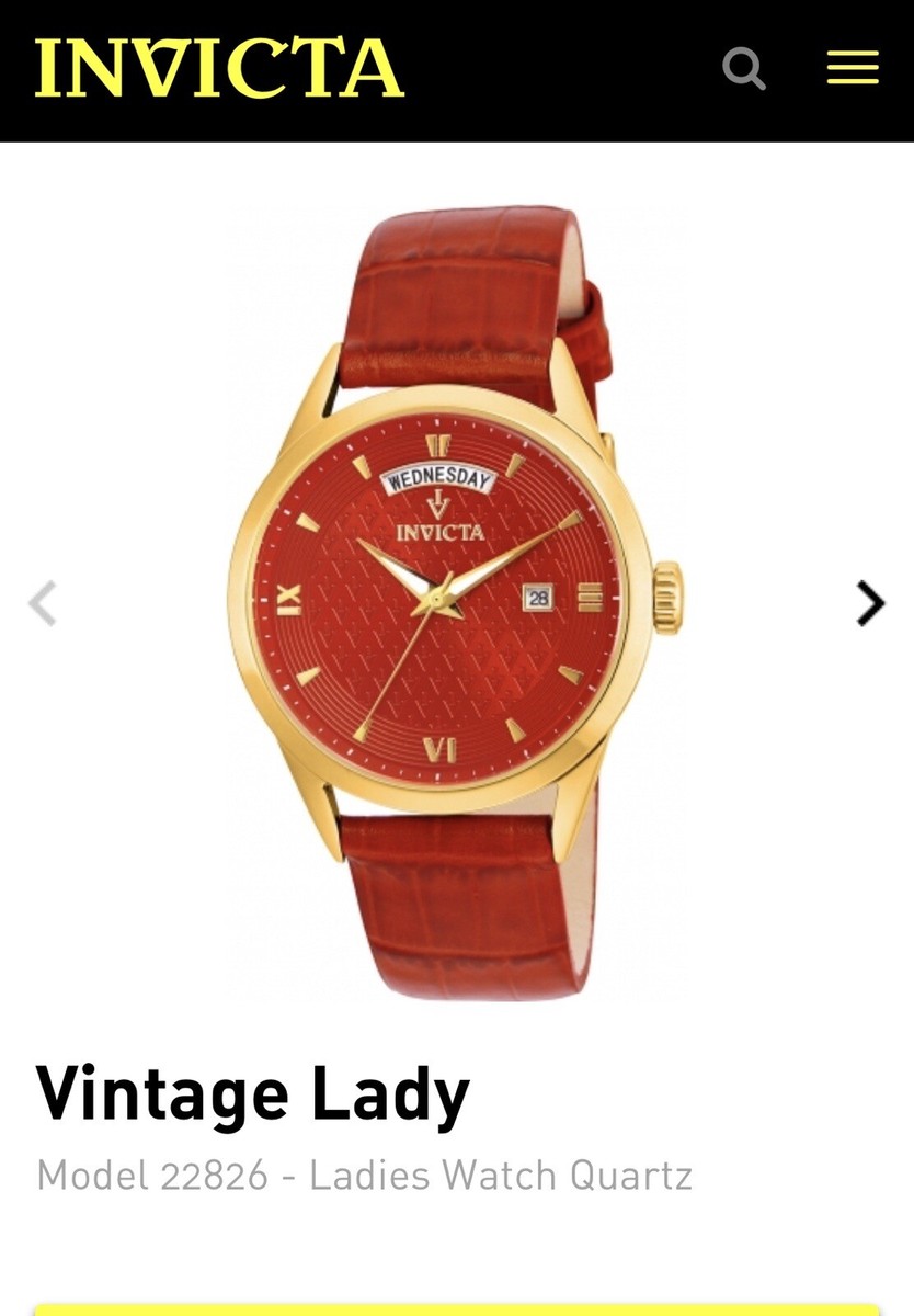 Red Vintage Lady Invicta Womens watch - invicta 22826 | eBay display picture 1
