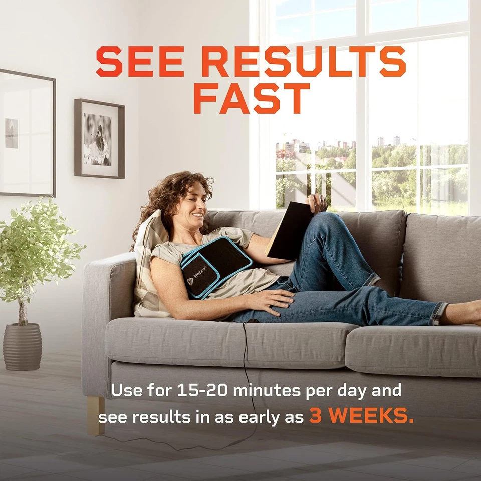 Lifepro AllevaRed Red Light Therapy Cloth Wrap Belt, Black - Image 4 of 4