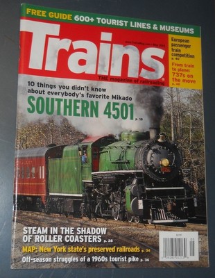 TRAINS THE MAGAZINE OF RAILROADING MAY 2014 MIKADO SOUTHERN 4501 NEW YORK RR MAP