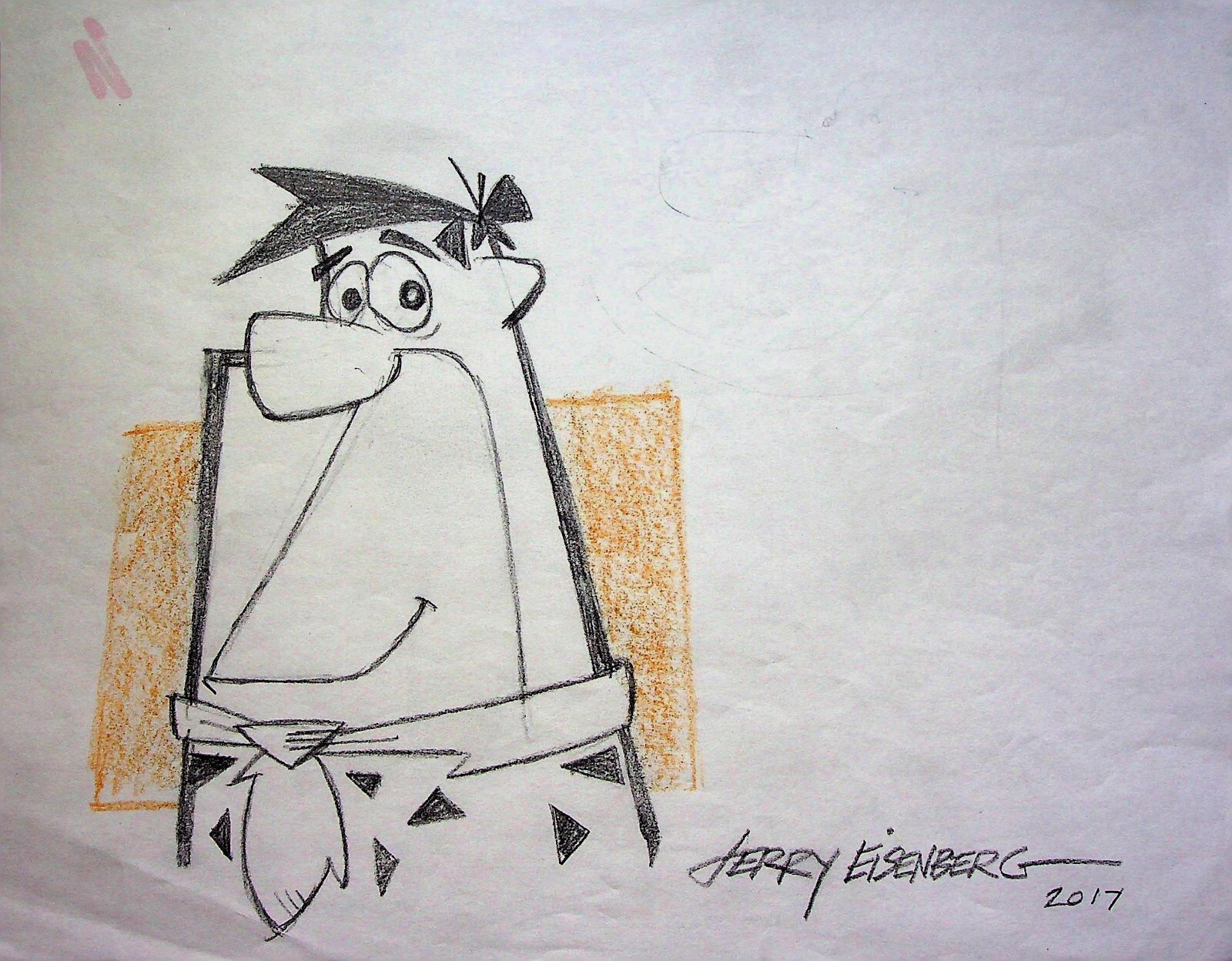 JERRY EISENBURG Signed Hand-Drawn Experimental Character Animation PencilArt #LF