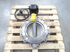 14" Crane Flowseal 1DC-221RTG-30J Stainless Steel Butterfly Valve w/ Gear Op NEW
