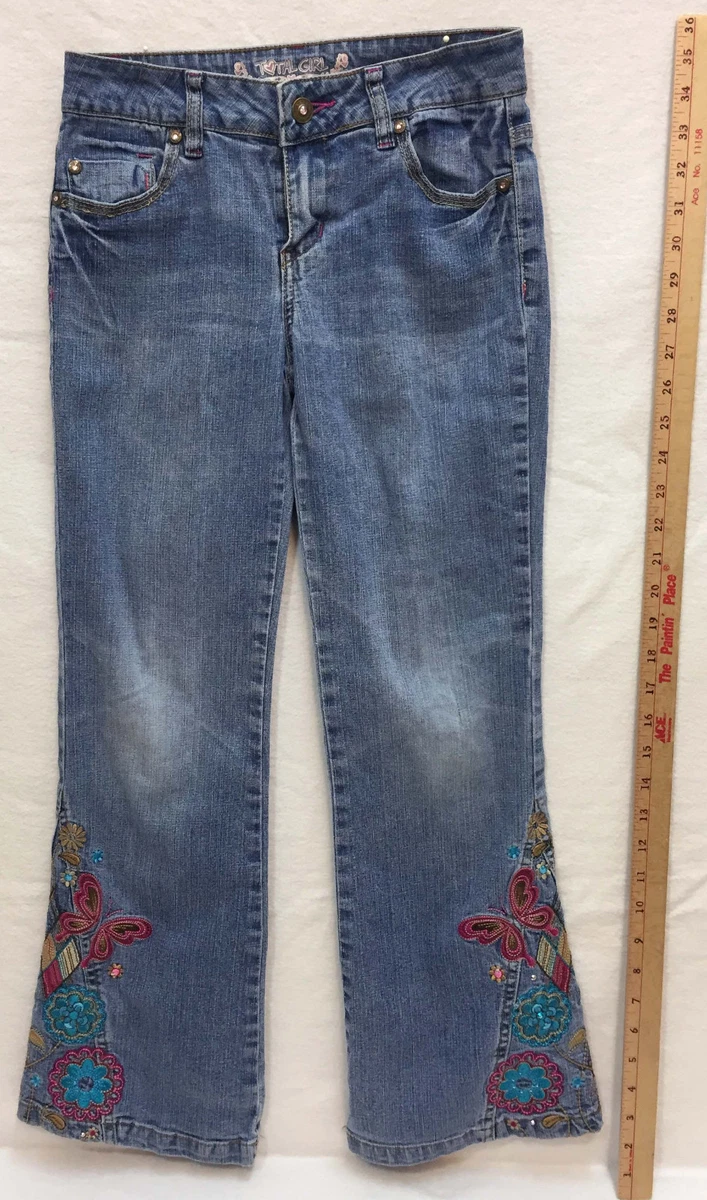 Cute hotsell embroidered jeans