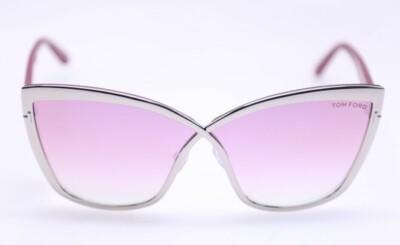 Tom Ford SANDRINE-02 FT0715 16Z Silver/Red/Pink Gradient  display picture 1
