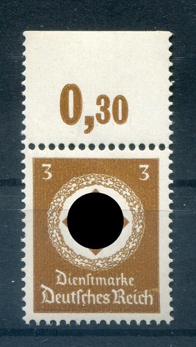 Dr-Dienst 166POR Upper Margin MNH Unstamped (80517