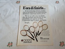 Advertising Italian Pubblicità * TENNIS * : NAVA Racchette da Tennis ( 1980 )