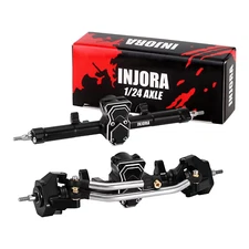 INJORA Prosteer Double Joint Axle for 1/24 Axial SCX24 (Aluminum)