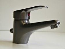 Rubinetteria Lavabo Nero Steel,- - Spazzolato,Miscelatore Monocomando ," Tessa "