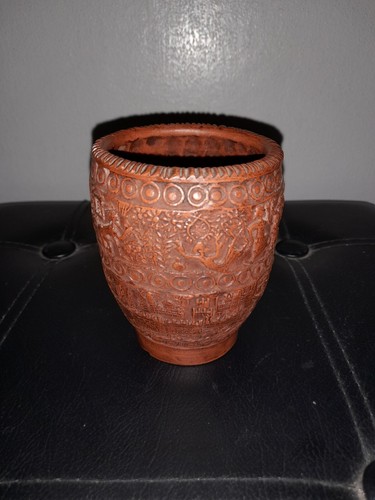 Vintage Greek Terracotta Story Cup - Picture 3 of 6