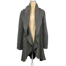 FDJ French Dressing Jeans Gray Alpaca Wool Blend Cardigan Sweater Small