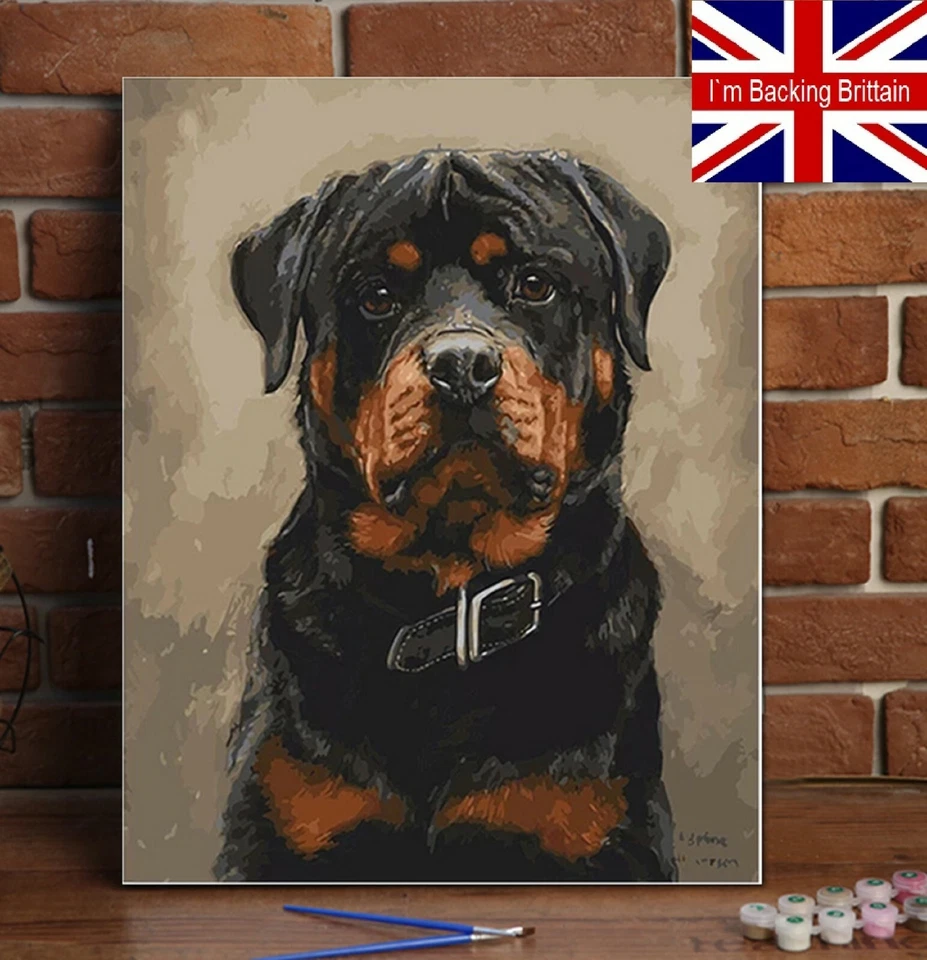 Custom Paint By Numbers UK Personalised Oil Canvas Painting Pets Adults Portrait - Image 3 of 4