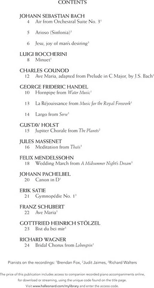 Wedding Music for Classical Players - Violin and Piano - 16 Classical Wedding... - Image 3 of 4