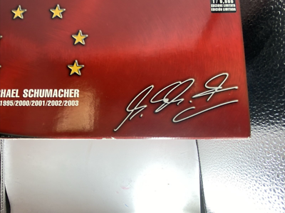 Hot Wheels F1 Michael Schumacher 1 18 Ferrari Chrome 6 Time World