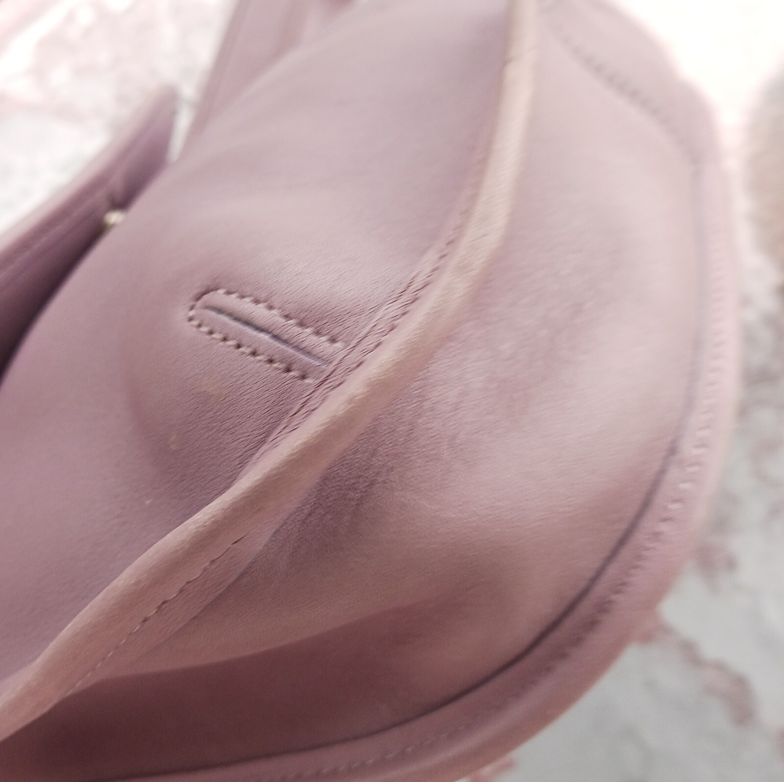 Coach 9034 RARE Vintage 1990's Lavender Purple Ergo Flap Leather Shoulder Bag image 8