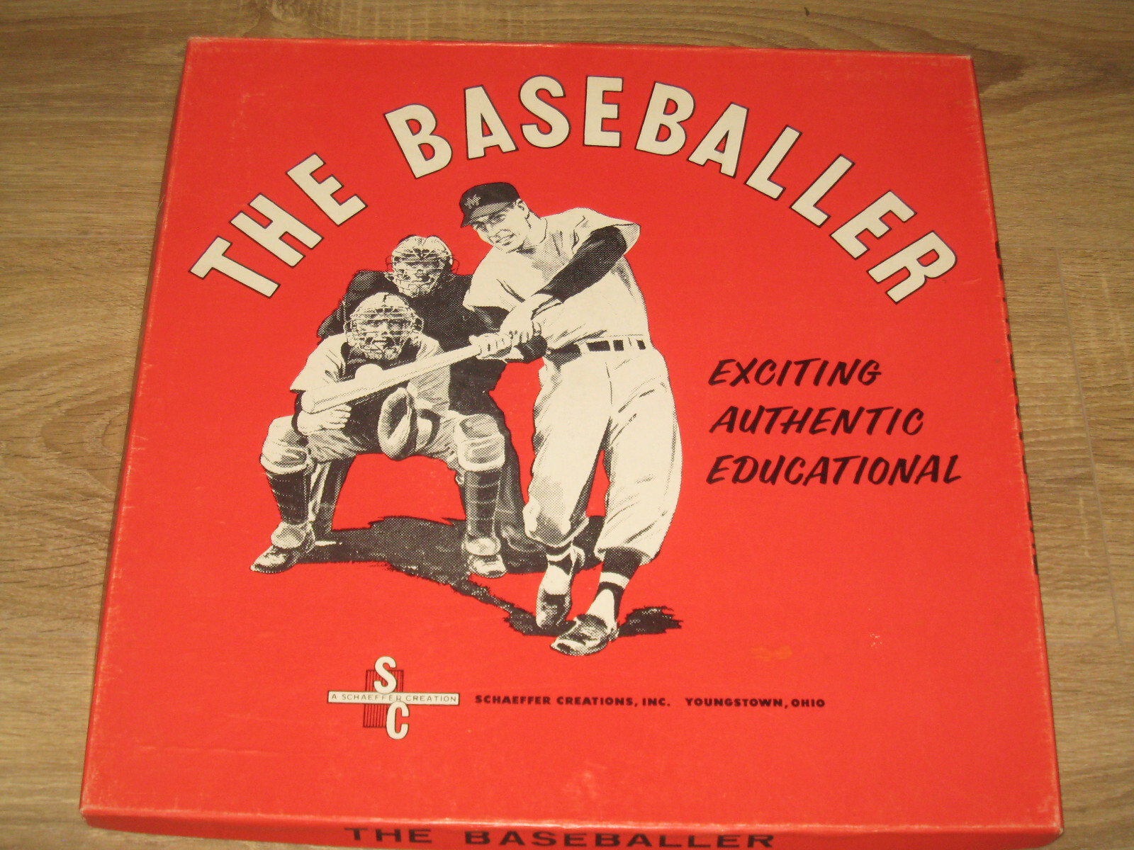 Vintage Baseball Board Game The Baseballer Schaeffer Creations