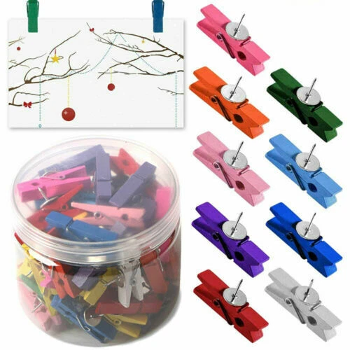 Mehrfarbige Bastel-Wäscheklammern aus Holz