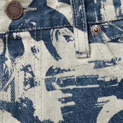 Supreme Hysteric Glamour Cars Baggy Jean Navy Size 30-38 FW24