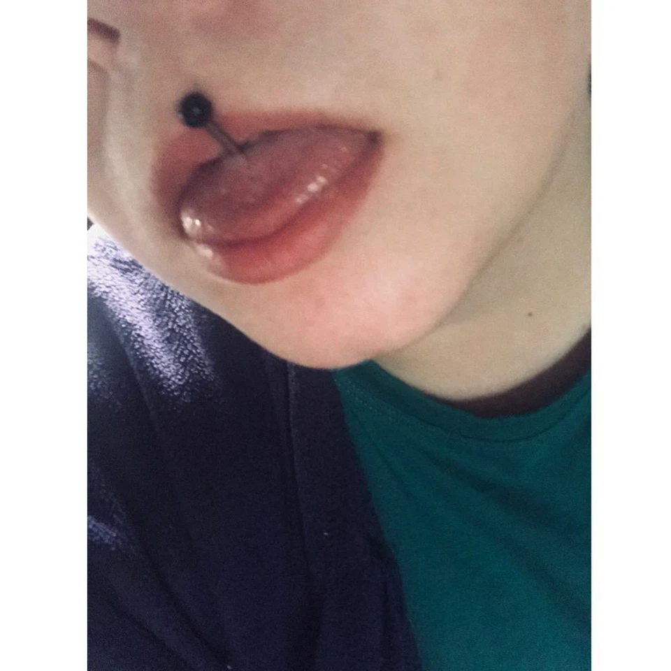 Piercing Labial Acero Inoxidable-Barras Redondas Bolas Lengua Anillos Joyería Corporal 5 un. Foto 3 de 4