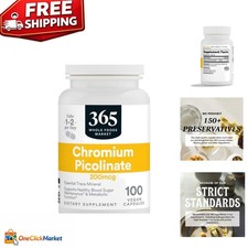 Chromium Picolinate 200 MCG - 100 Capsules for Metabolic Health