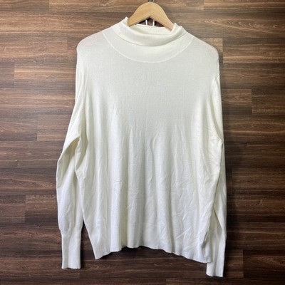 Dunnes cremefarbener dünner Strickpullover mit Rollkragen Größe 18-20 neu ohne Etikett