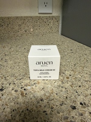 Aruen Seoul Tofu Milk Cream 80 Jelly Moisturizer Collagen Niacinamide 1.69 fl oz