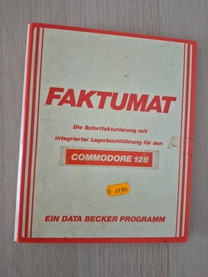   Commodore C64 / C128   DATA BECKER   FAKTUMAT 128  