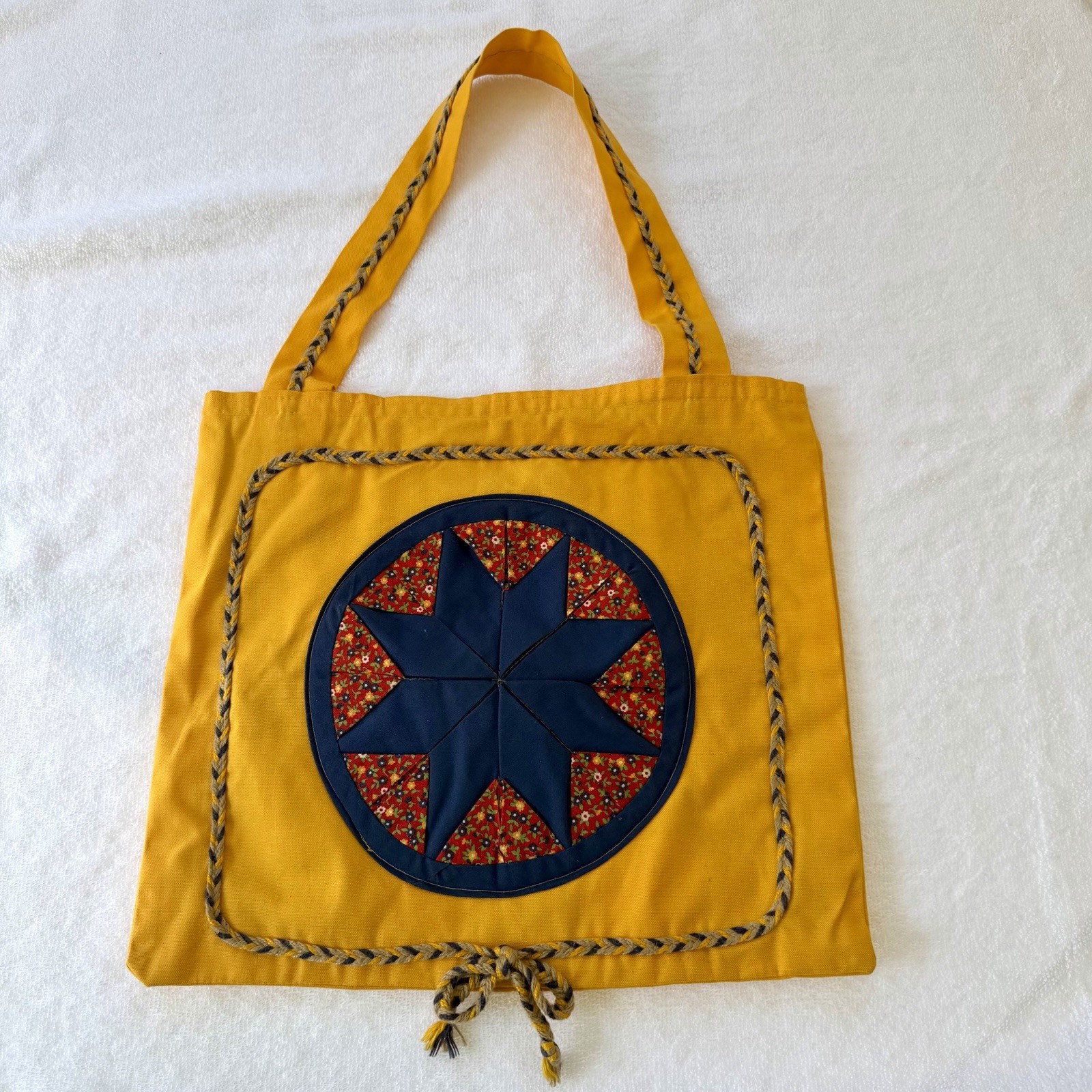 Handmade Patchwork Tote Bag Cottagecore Upcycled … - image 3