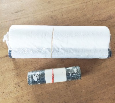 Vintage Labor Papier Rollen DDR Betrieb Malimo Karl-Marx-Stadt 1980er Jahre