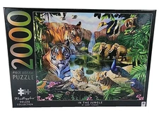 TIGERS Puzzle In The Jungle 2000 Piece by Mindbogglers Tiger Jigsaw NEW
