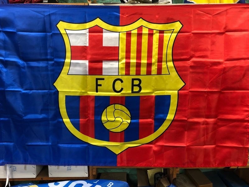 Barcelona FC Flag Banner 3x5 ft Spain Soccer Bicolor New Futbol