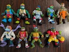Vintage TMNT Teenage Mutant Ninja Turtles Lot Of 9 Action Figures W Some Parts
